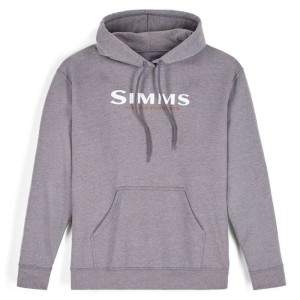 Simms Logo Hoody Grey Heather S