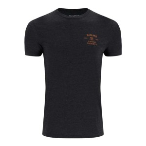 Simms Stacked Bass T-Shirt Charcoal Heather S