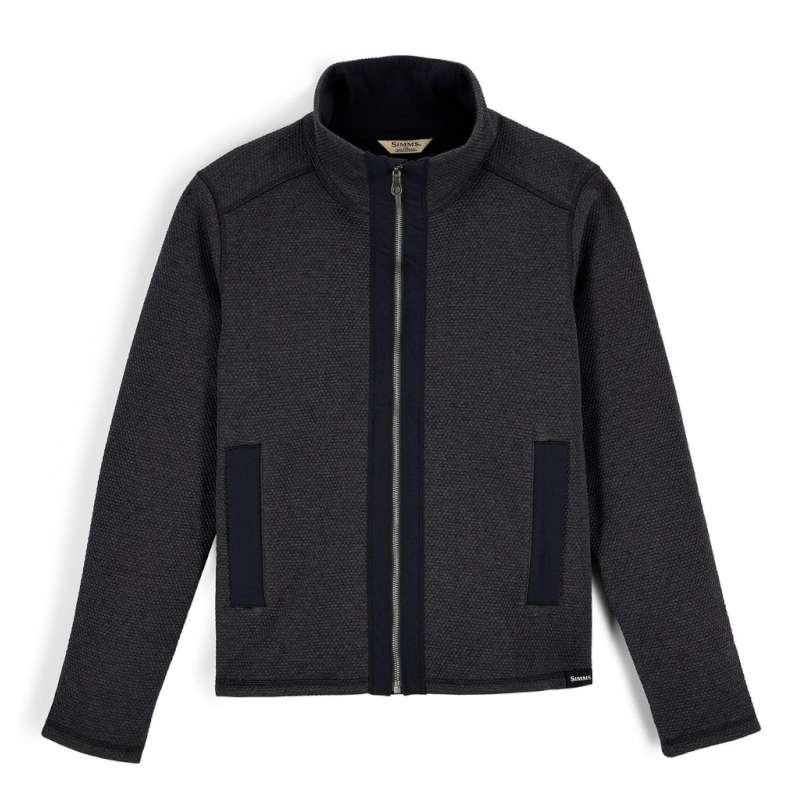 Simms Women's Harbor Fleece Black Heather L-63016