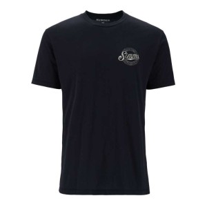 Simms Circle Lockup T-Shirt Black M