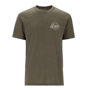 Simms Circle Lockup T-Shirt Military Heather XL