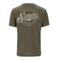 Simms Circle Lockup T-Shirt Military Heather 3XL-63810