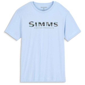 Simms Shroud Fill Logo T-Shirt Sky Blue L