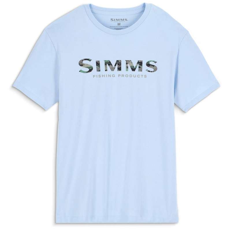 Simms Shroud Fill Logo T-Shirt Sky Blue XL-60915