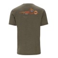 Simms Let It Fly T-Shirt Military Heather 3XL-63895
