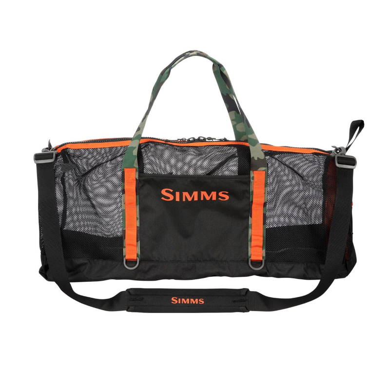 Simms Challenger Mesh Duffel-60L Black-65575