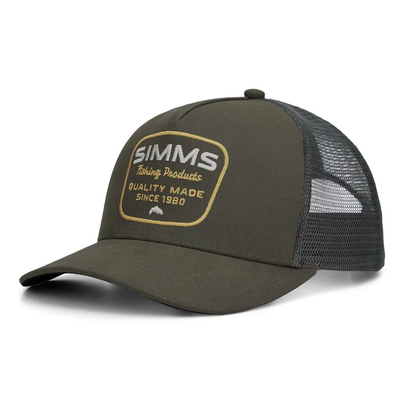 Simms Double Haul Trucker Loden Stamp Lockup-72005