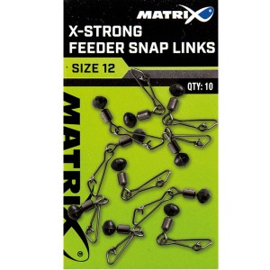 Matrix X-Strong Feeder Snap Links 10
