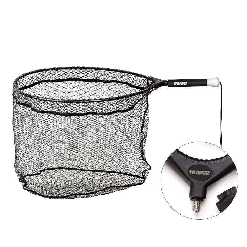 Traper Fly Podbierak River Silicone 46x37x40cm-72326