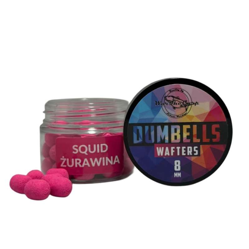 WarTheCarp MF Wafters Dumbells Squid Żurawina 8mm-72655