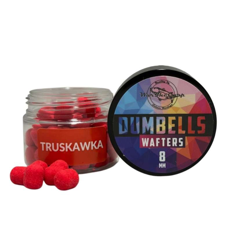 WarTheCarp MF Wafters Dumbells Truskawka 8mm-72654