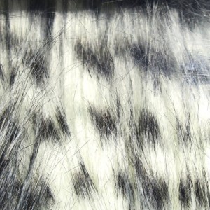 Hareline Barred Pseudo Hair #377 White