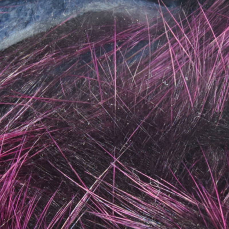 Hareline Frostip Rabbit Strips #2 Black/Fuchsia-23736