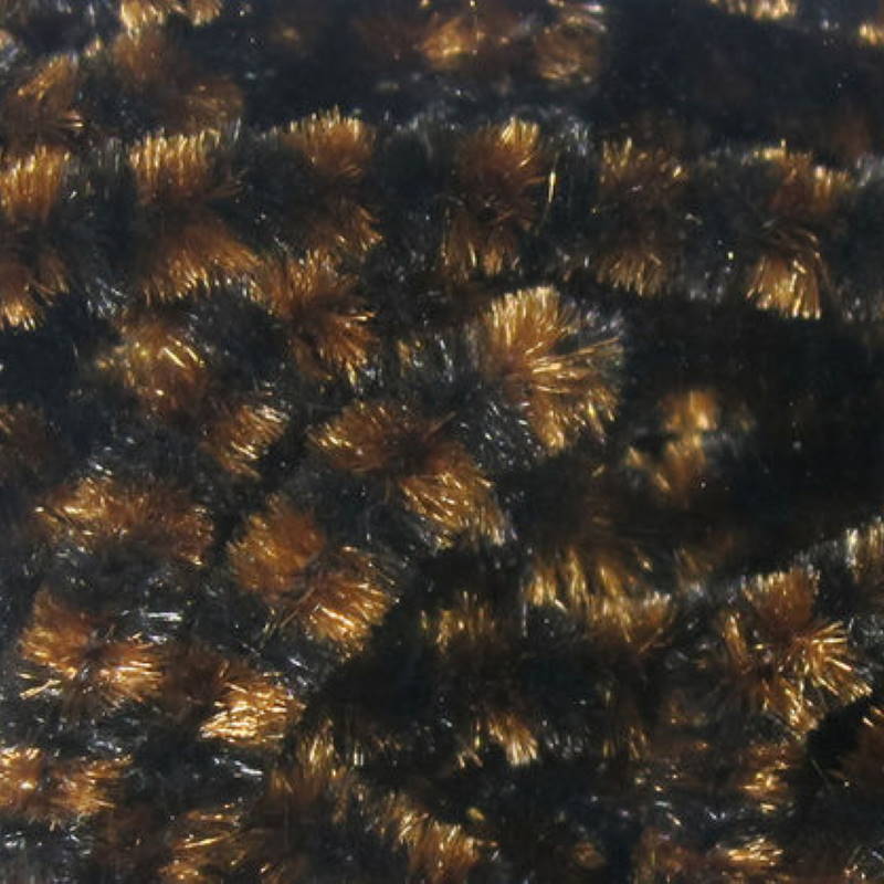 Hareline Stonefly Chenille #2 Black Brown-23719