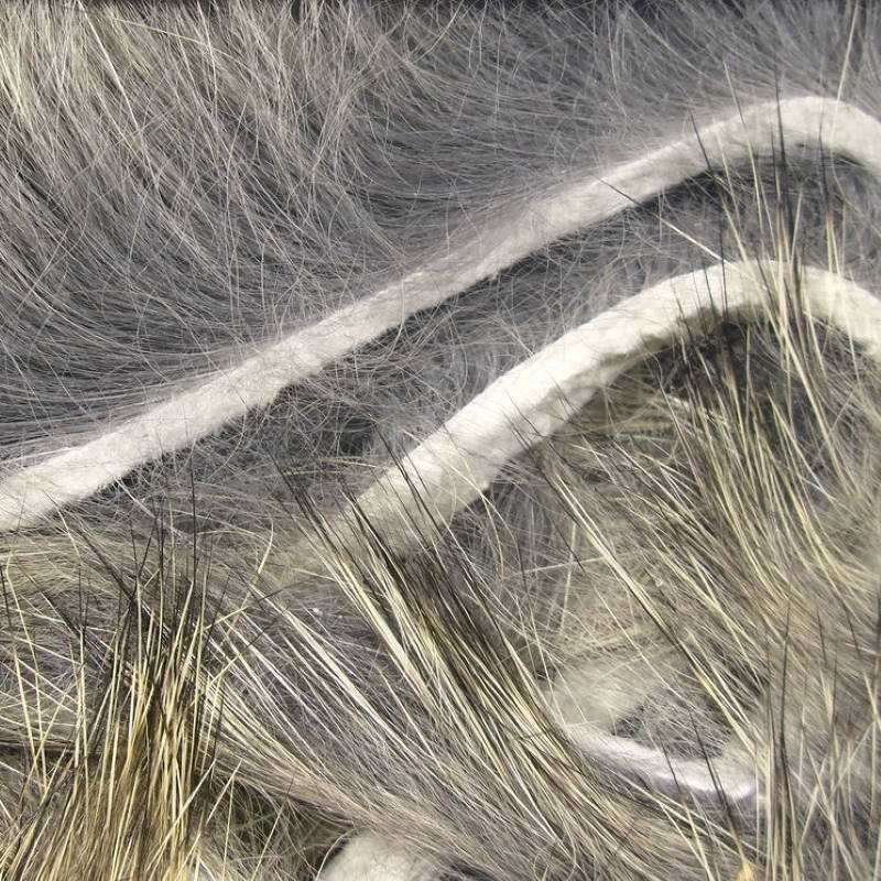 Hareline Micro Rabbit Strips #176 Grizzly-24046