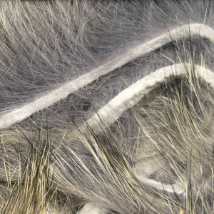 Hareline Micro Rabbit Strips #176 Grizzly