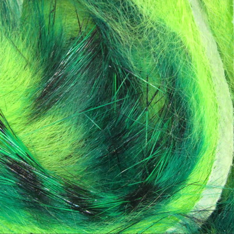 Hareline Micro Pulsator Strips #10 Green/Chartreus-24080