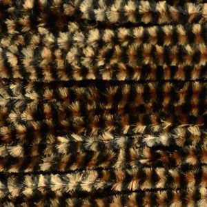 Hareline Variegated Chenille Med #12 Black/Coffee