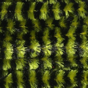 Hareline Variegated Chenille Med #17 Black/Yellow