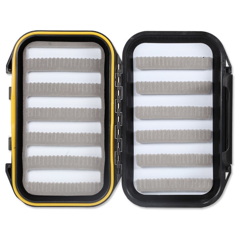 Taimen ABS Waterproof Pocket Fly Box Black SF-418
