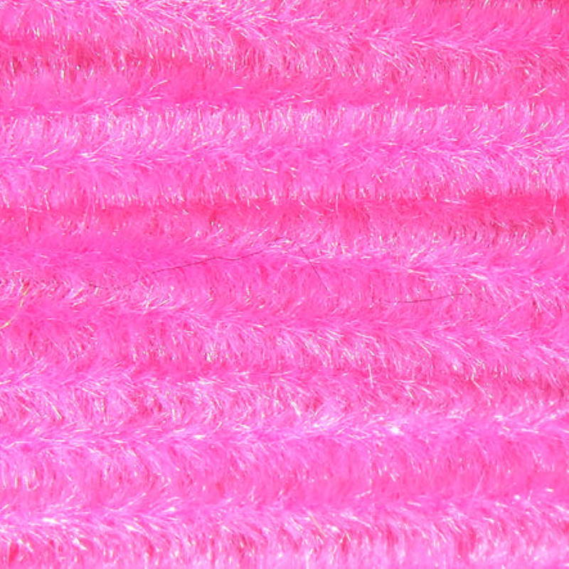 Hareline Ultra Chenille Medium #138 Fluo Pink-24396