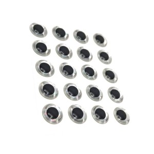 Hareline 3D Holographic Eyes 5/32 Silver #344