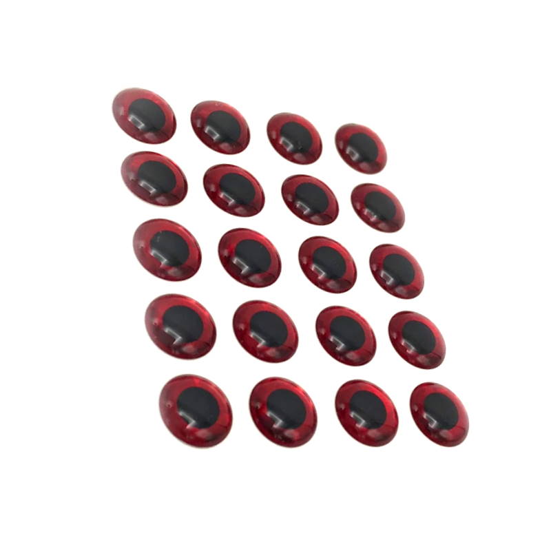 Hareline 3D Holographic Eyes 3/16 Red #310-24500