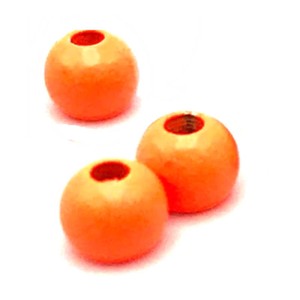 Hareline Tungsten Beads #137 Fluo Orange 5.5mm