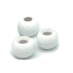 Hareline Tungsten Beads #141 Fluo White 5.5mm