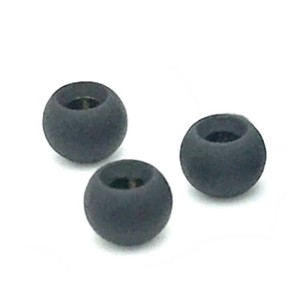 Hareline Tungsten Beads #224 Matte Black 5.5mm