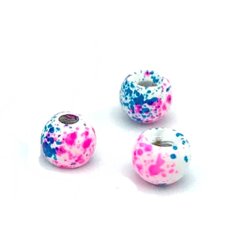 Hareline Tungsten Beads #377 White Jaw Break 5.5mm-24448
