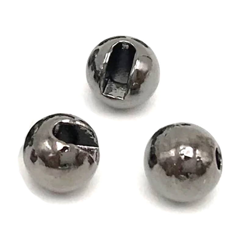Hareline Tungsten Slot Beads Black #11 5.5mm-24431