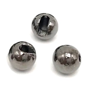 Hareline Tungsten Slot Beads Black #11 5.5mm