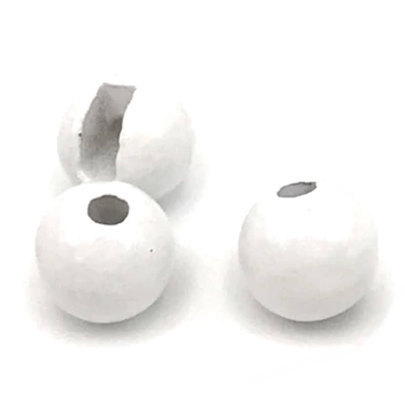 Hareline Tungsten Slot Beads Fluo White #141 5.5mm-24429