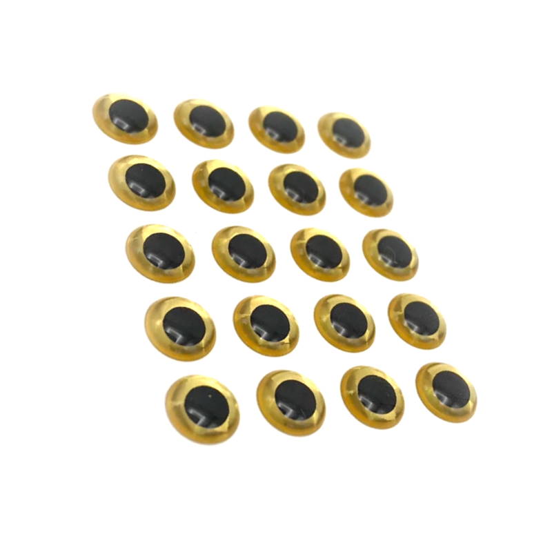 Hareline 3D Holographic Eyes 1/8 Gold #153 -24488