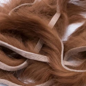 Hareline Rabbit Strips Brown