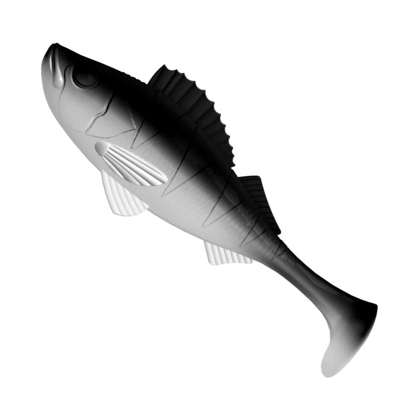 Libra Lures Perch Shad 001 White 12.5cm -73133