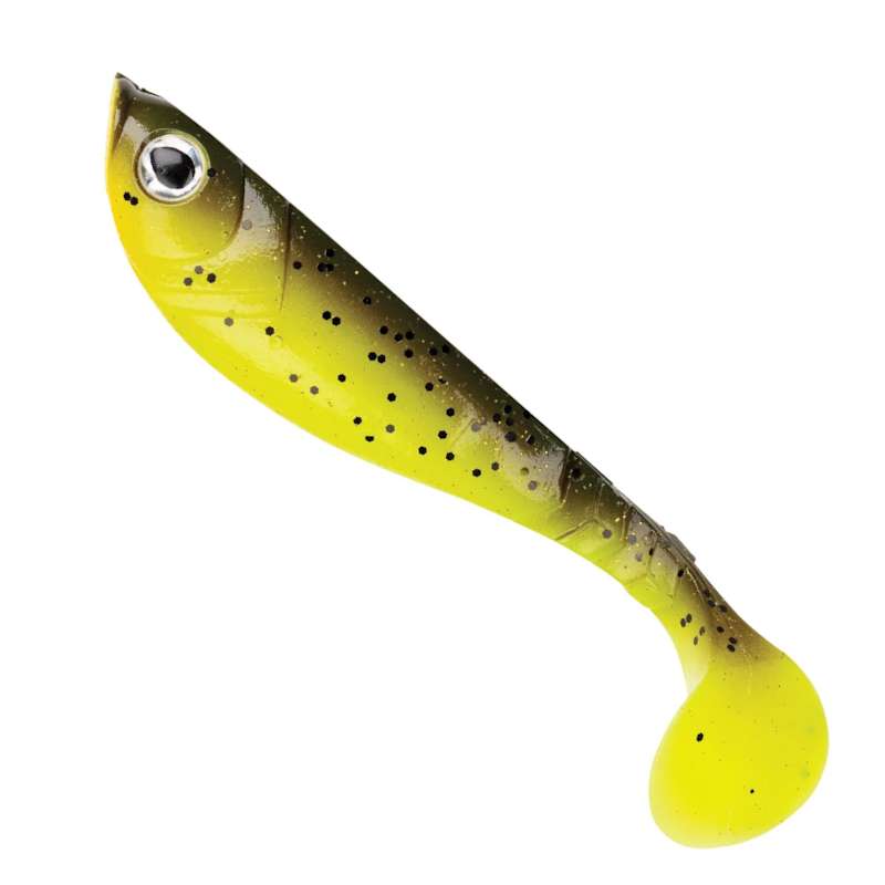 Berkley PowerBait Pulse Shad Brown Chartreuse 11cm-73351