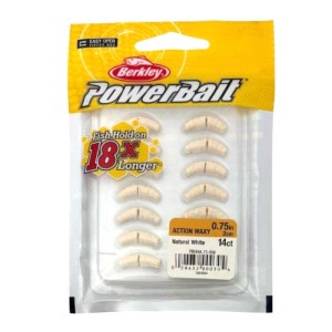 Berkley PowerBait Action Waxy Natural White 14sz