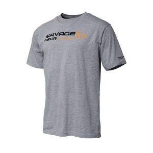 Savage Gear Signature Logo T-shirt Grey Melange M