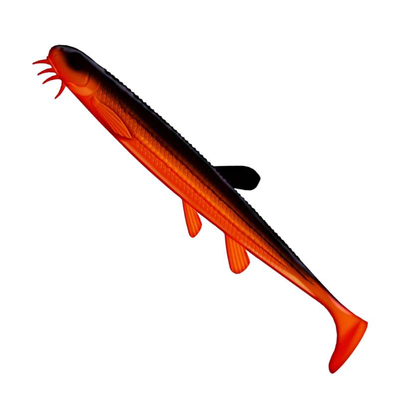 Libra Lures Musta Shad 011 Hot Orange 12.5cm -73477