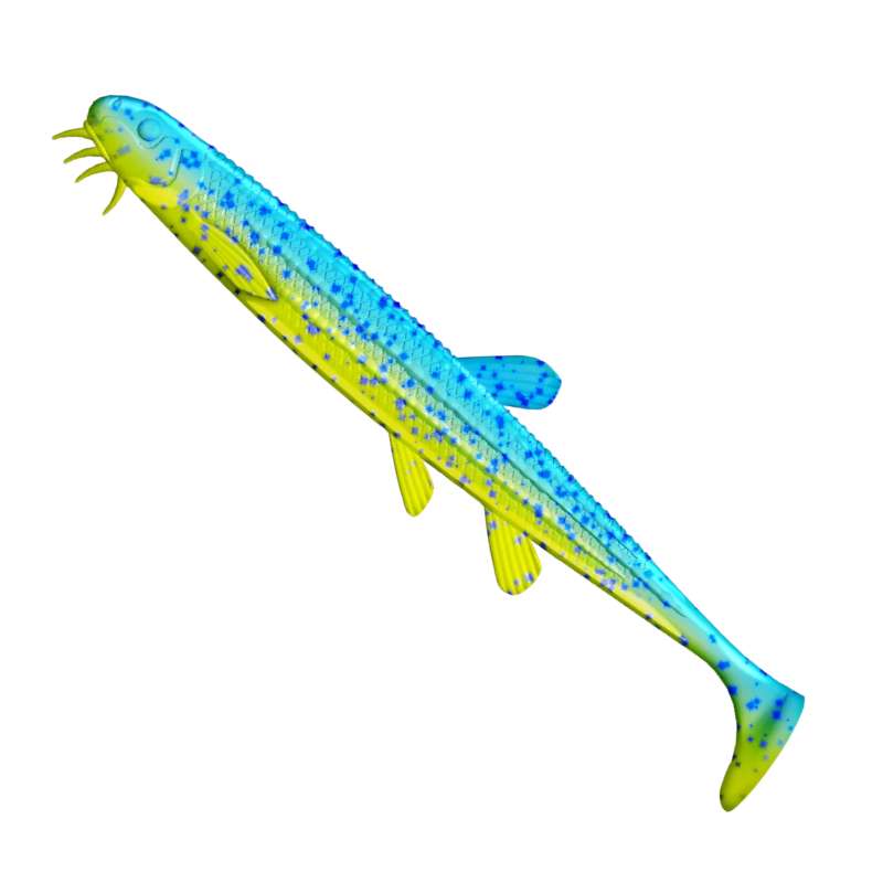 Libra Lures Musta Shad 127 Lime Chart/Blue 12.5cm -73487