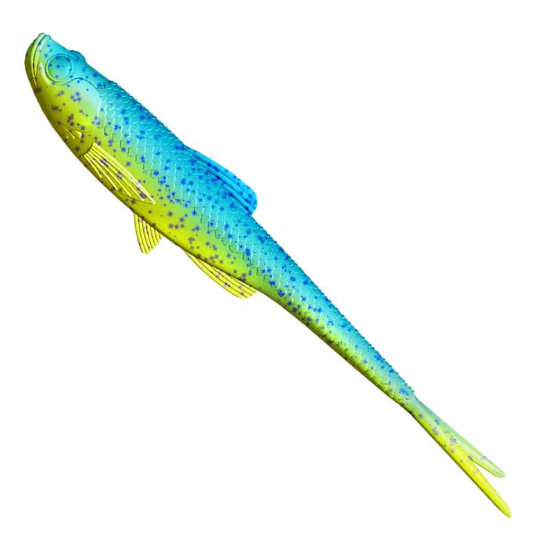 Libra Lures Bleak V-Tail Lime Chartreuse/Blue 20cm-73497