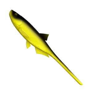 Libra Lures Bleak Slug-Tail Hot Yellow 9cm 