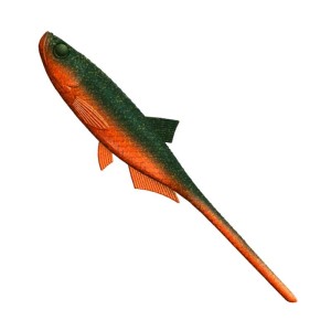 Libra Lures Bleak Slug-Tail Angry Carrot 9cm 