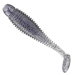 Lunker City Grubster #221 Smoke Purple Pepper 7cm
