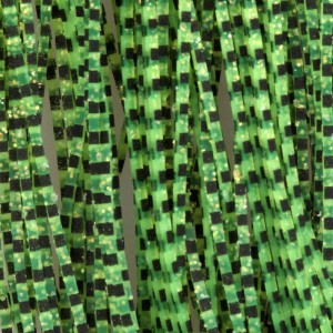 Hareline Grizzly Flutter Legs #2 BB Clear Chartr.