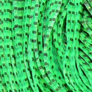 Hareline Grizzly Flutter Legs #1 BB Insect Green