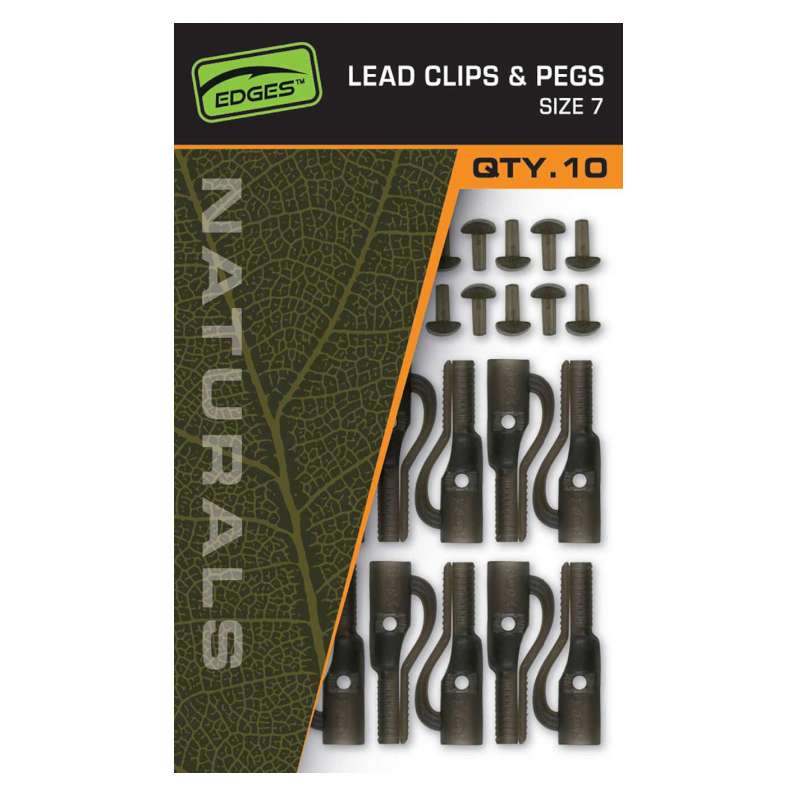 Fox Edges Naturals Lead Clips & Pegs 7 10szt.-73919