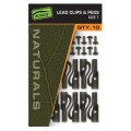 Fox Edges Naturals Lead Clips & Pegs 7 10szt.-73919